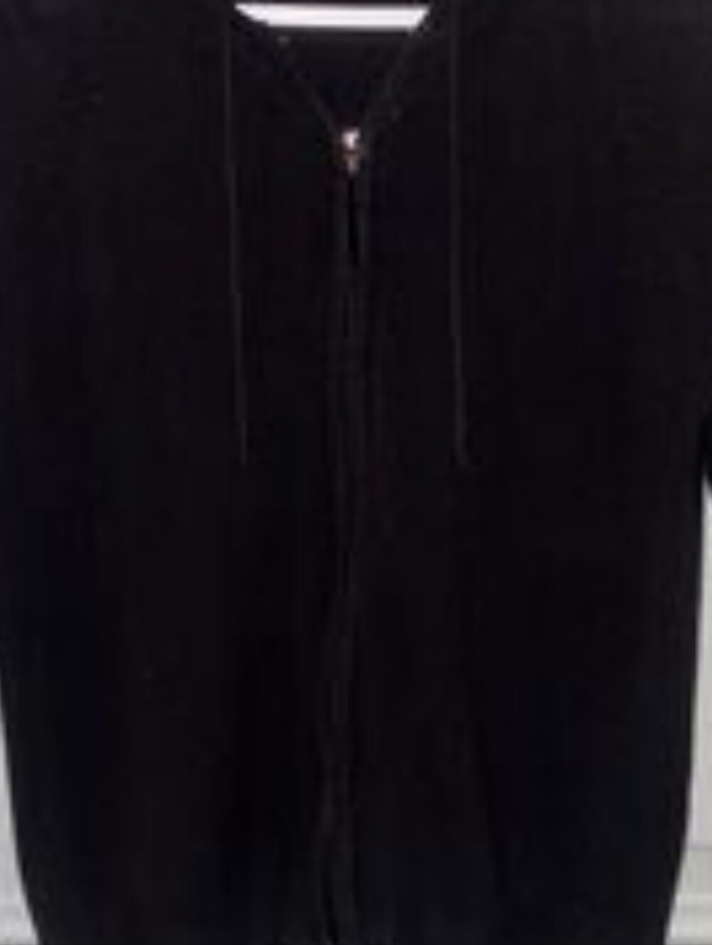 Mossimo Supply Co. Black Zip Front Hooded Cardigan